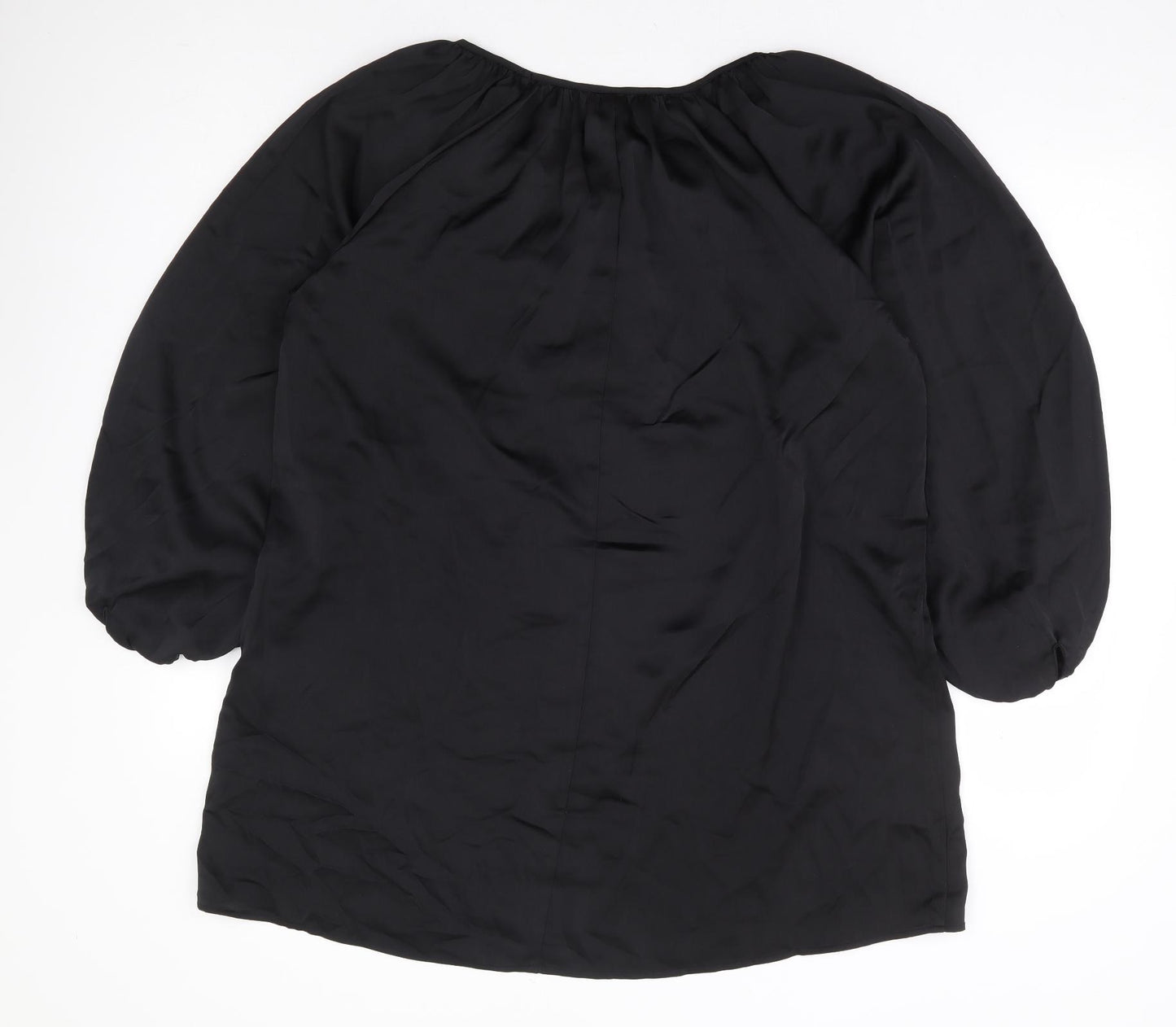 H&M Womens Black Polyester Shift Size XS Round Neck Pullover