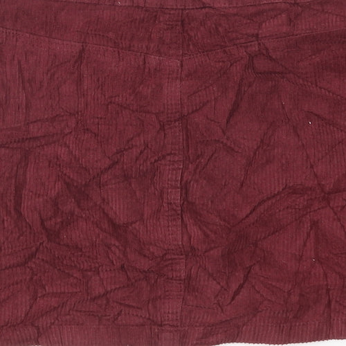Primark Womens Purple Polyester A-Line Skirt Size 12 Zip