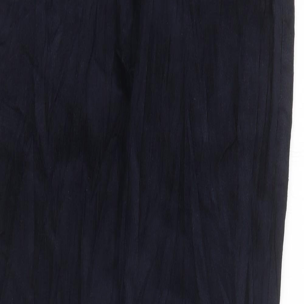 Marks and Spencer Mens Blue Cotton Straight Jeans Size M L31 in Regular Zip