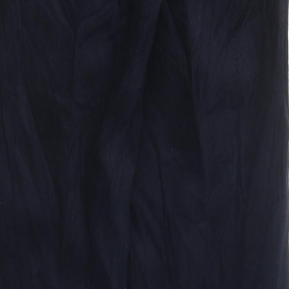 Marks and Spencer Mens Blue Cotton Straight Jeans Size M L31 in Regular Zip