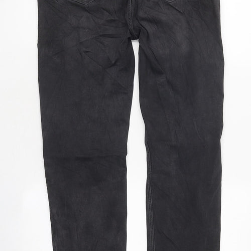 Marks and Spencer Womens Black Cotton Skinny Jeans Size 12 L38.5 in Regular Zip