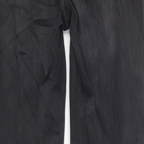 Marks and Spencer Womens Black Cotton Skinny Jeans Size 12 L38.5 in Regular Zip