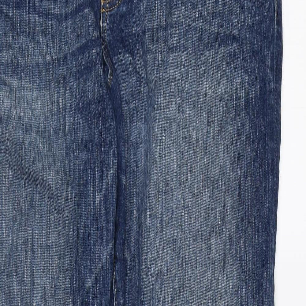 Gap Mens Blue Cotton Bootcut Jeans Size 35 in L28 in Regular Zip