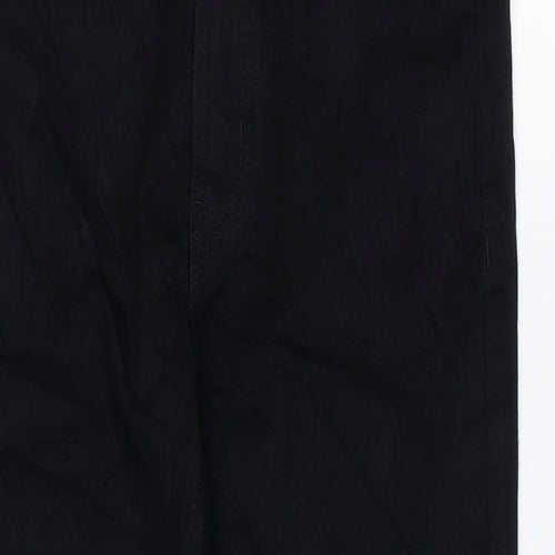 Marks and Spencer Womens Black Cotton Skinny Jeans Size 8 L26 in Regular Zip