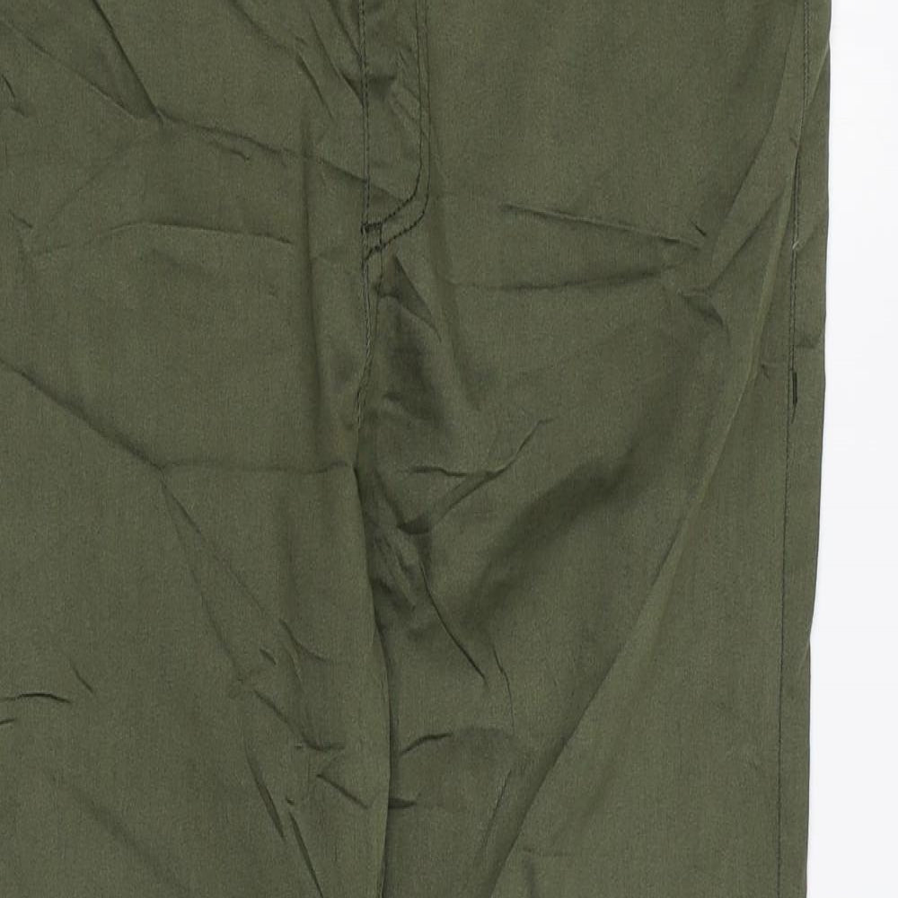 Marks and Spencer Womens Green Cotton Jegging Leggings Size 14 L27 in