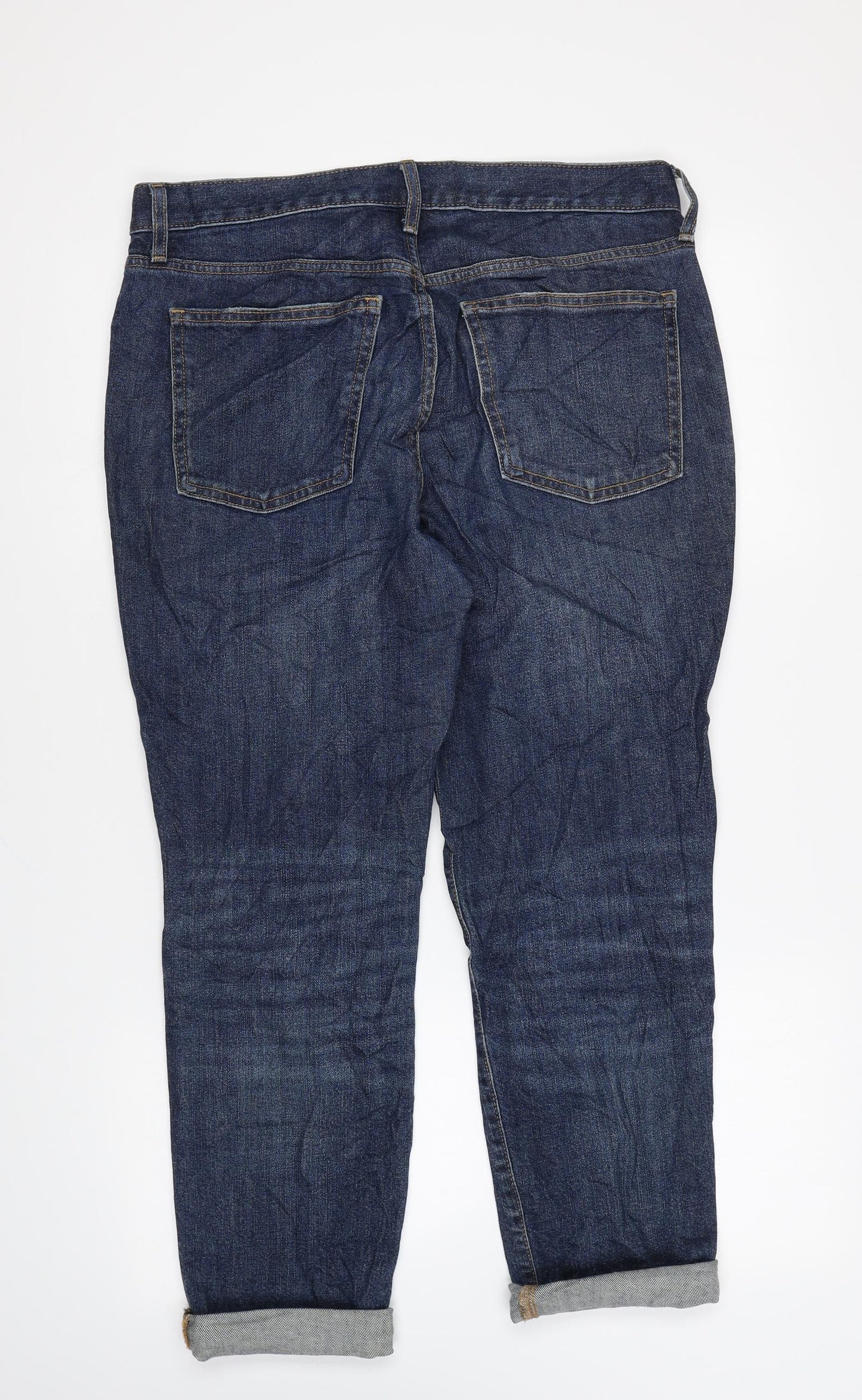 Gap Womens Blue Cotton Mom Jeans Size 28 in L26 in Regular Zip