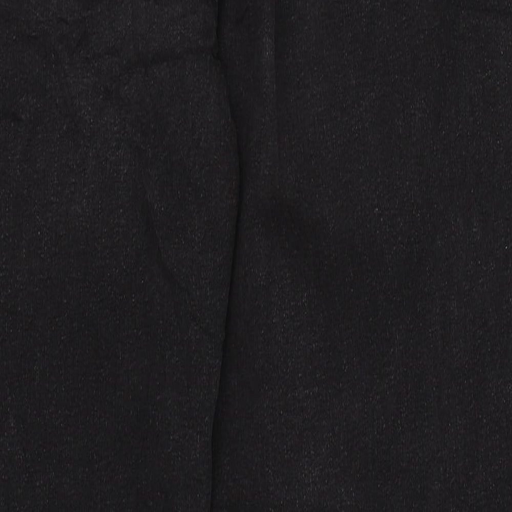 Marks and Spencer Womens Black Cotton Skinny Jeans Size 18 L30 in Regular Zip - Log