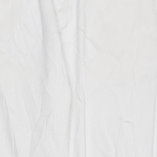 Marks and Spencer Womens White Cotton Skinny Jeans Size 38 in L30 in Regular Zip