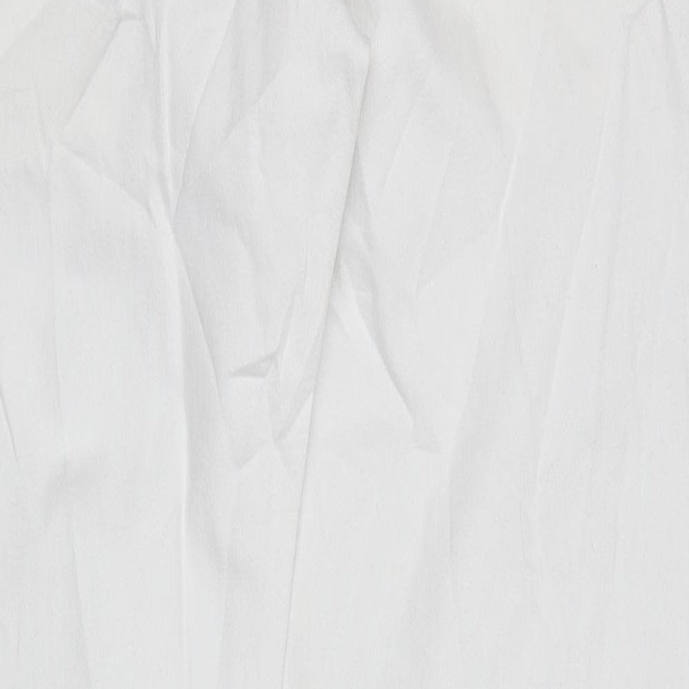 Marks and Spencer Womens White Cotton Skinny Jeans Size 38 in L30 in Regular Zip