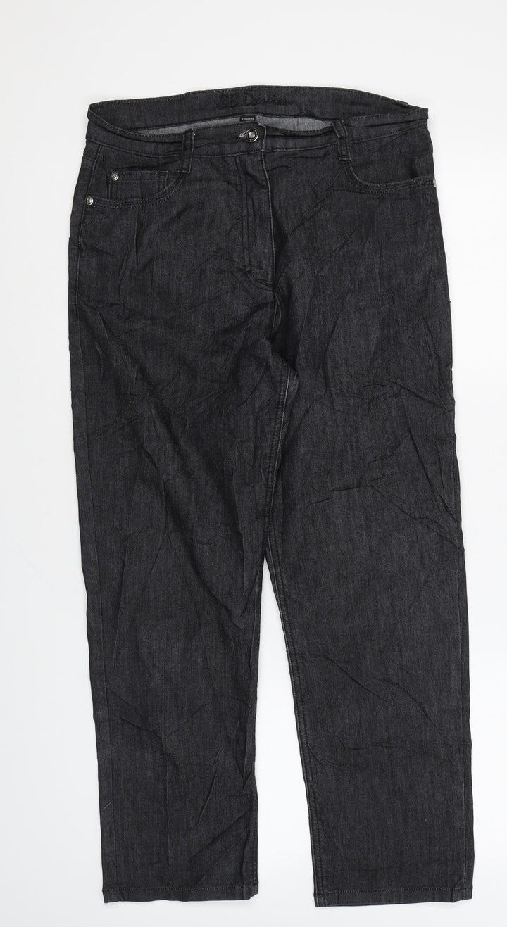 Betty Barclay Womens Black Cotton Skinny Jeans Size 31 in L26 in Regular Zip