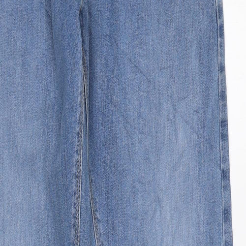 Marks and Spencer Womens Blue Cotton Skinny Jeans Size 30 in L33 in Regular Zip