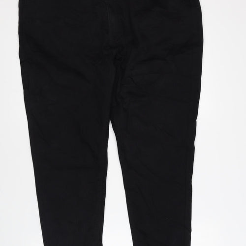 Marks and Spencer Womens Black Cotton Skinny Jeans Size 22 L24 in Regular Zip