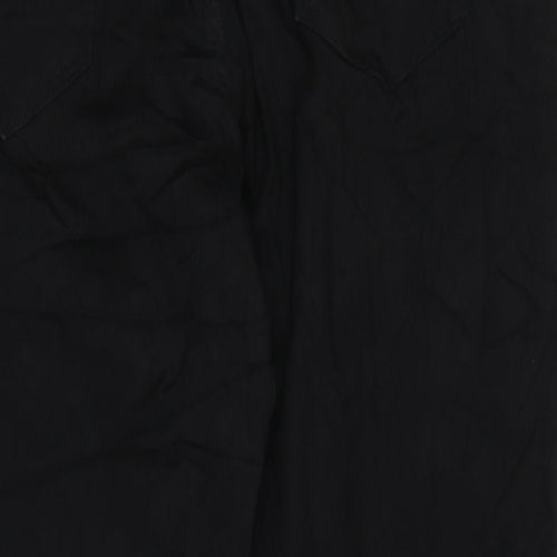 Marks and Spencer Womens Black Cotton Skinny Jeans Size 22 L24 in Regular Zip