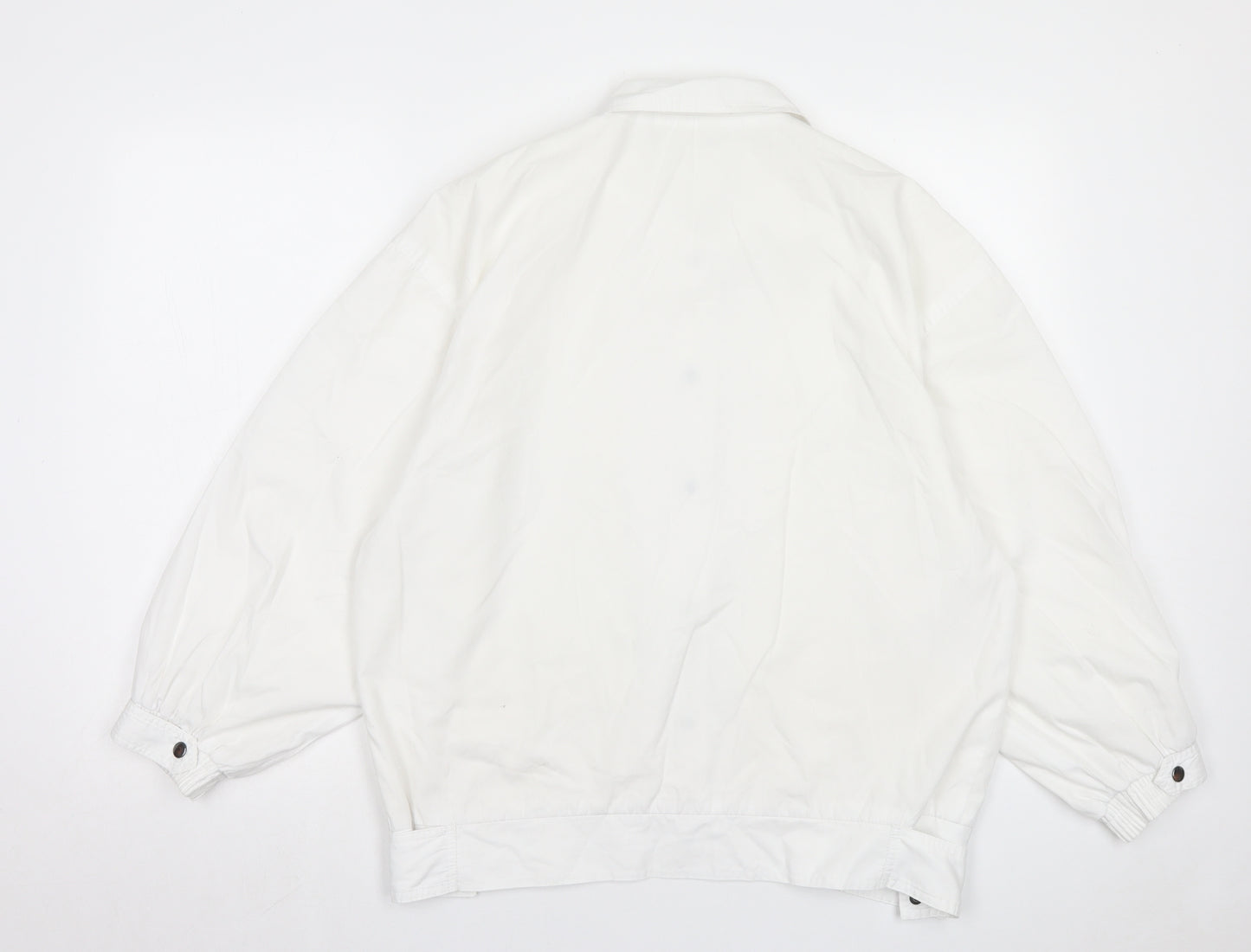 Casual Woman Womens White Jacket Size 14 Button