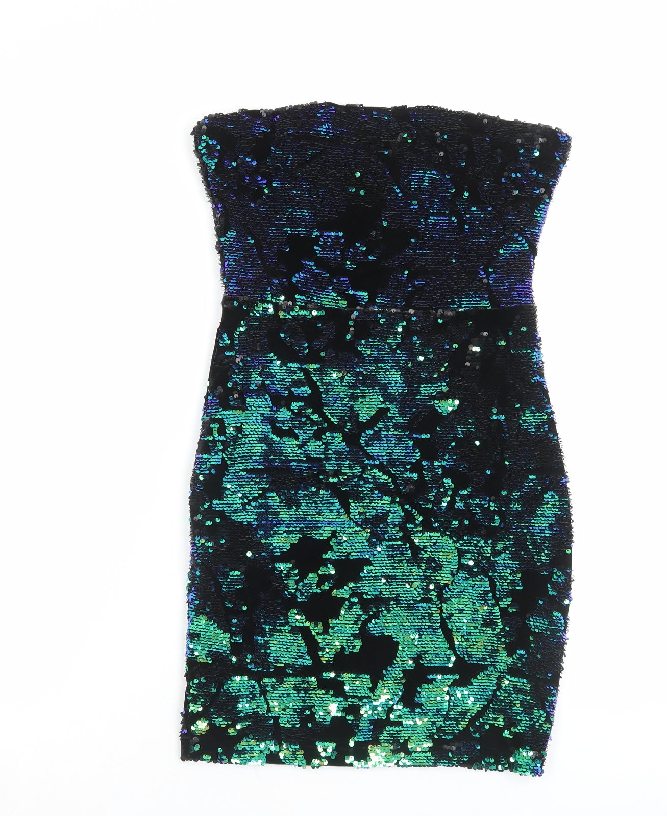 Missguided Womens Multicoloured Polyester Bodycon Size 10 Off the Shoulder Zip