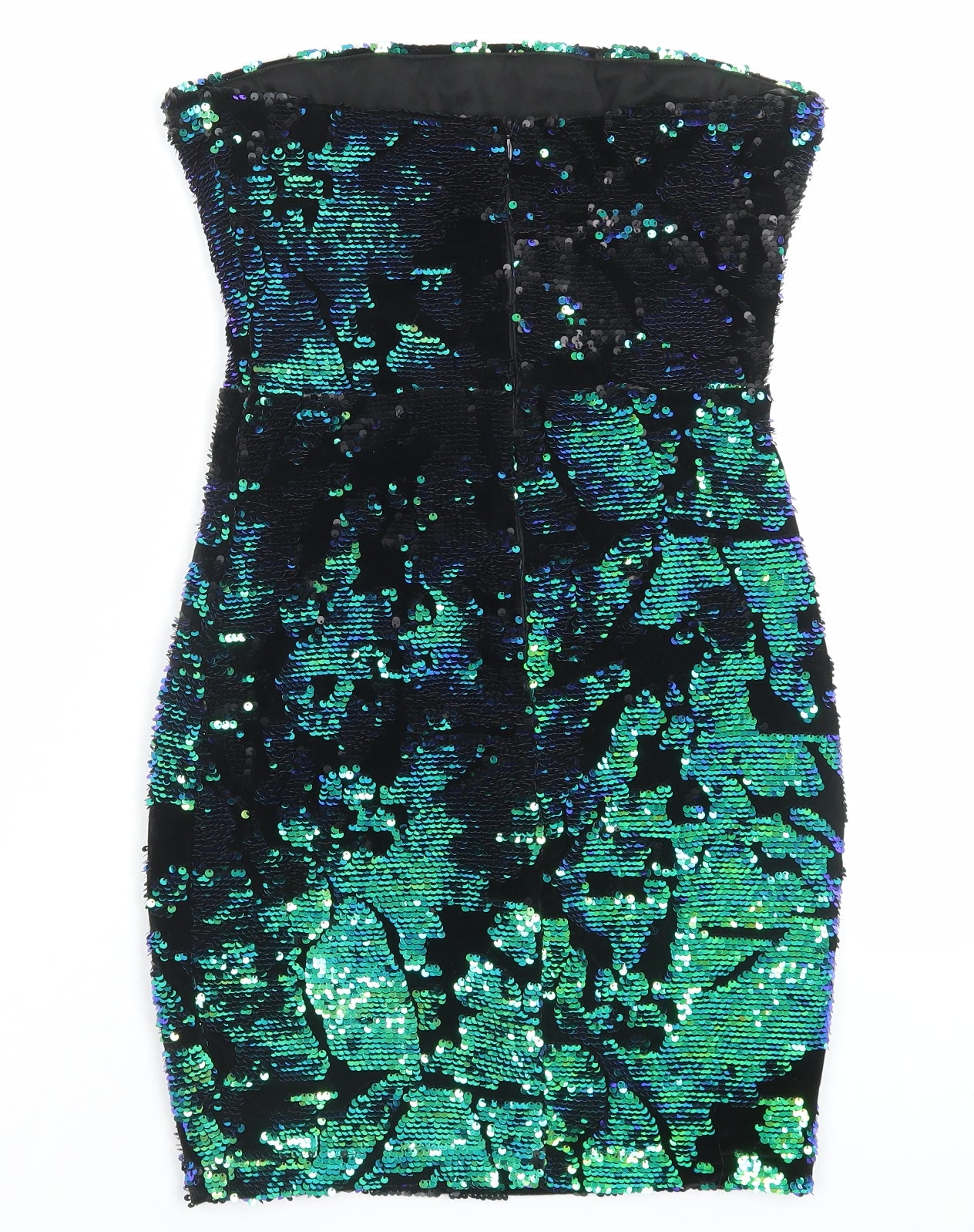 Missguided Womens Multicoloured Polyester Bodycon Size 10 Off the Shoulder Zip