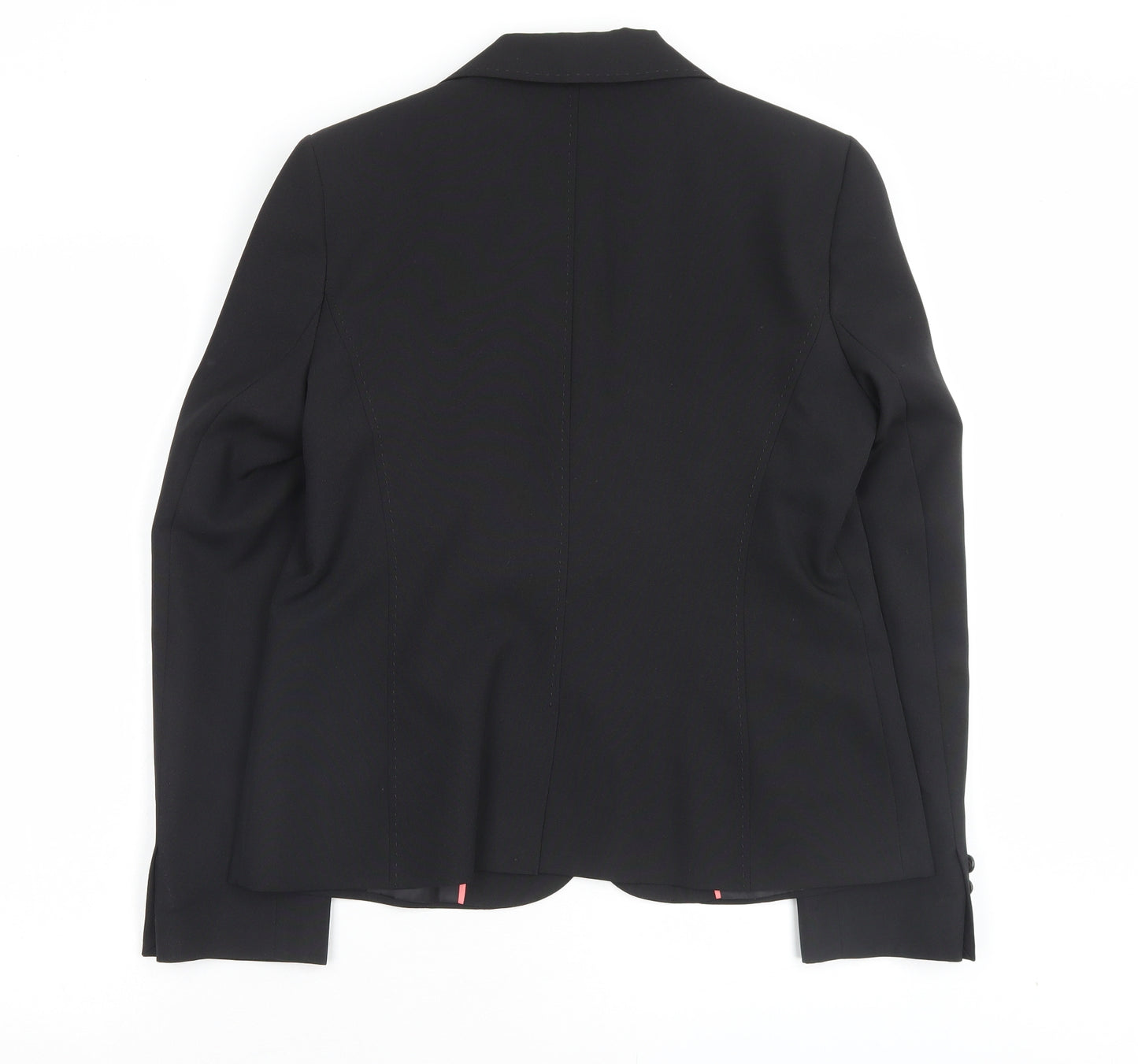 F&F Womens Black Jacket Blazer Size 14 Button
