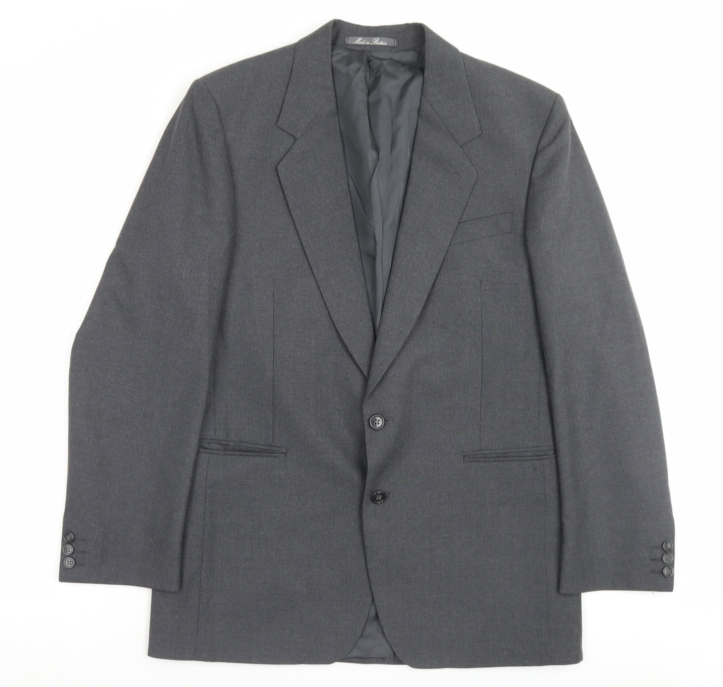 Dunn & Co Mens Grey Wool Jacket Suit Jacket Size 40