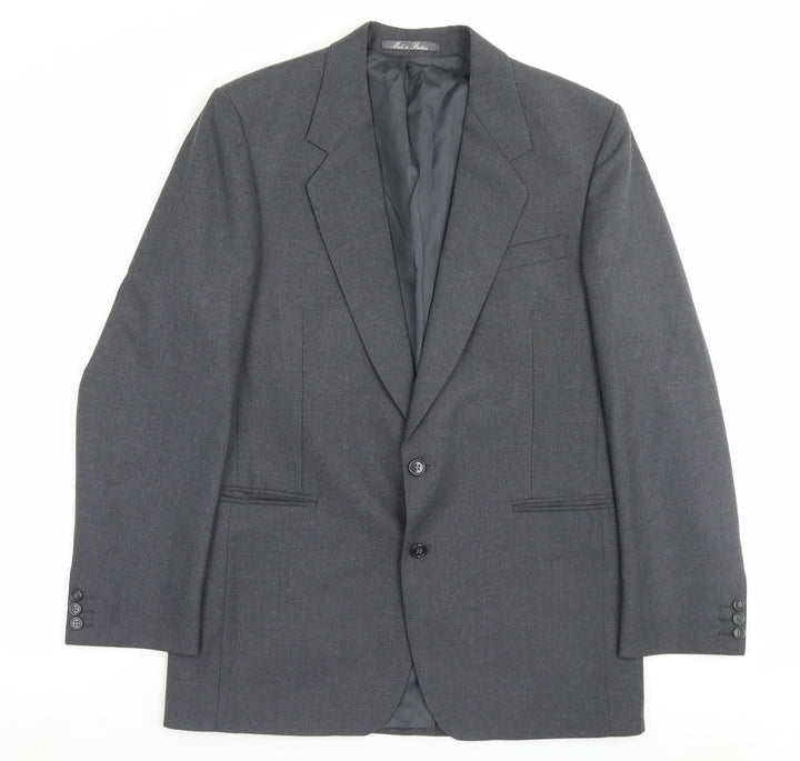 Dunn & Co Mens Grey Wool Jacket Suit Jacket Size 40