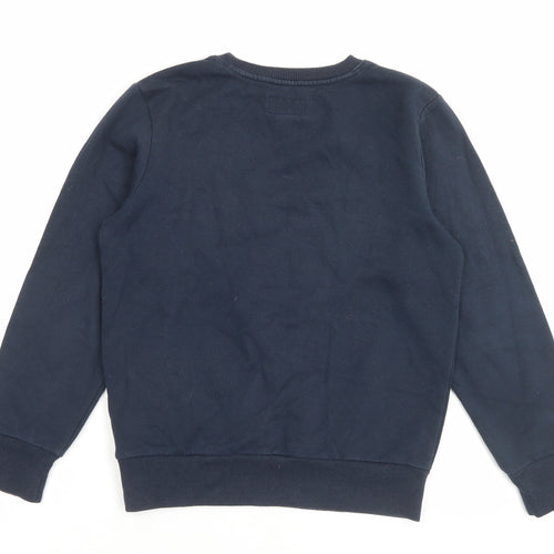 Converse Boys Blue Cotton Pullover Sweatshirt Size 10-11 Years Pullover