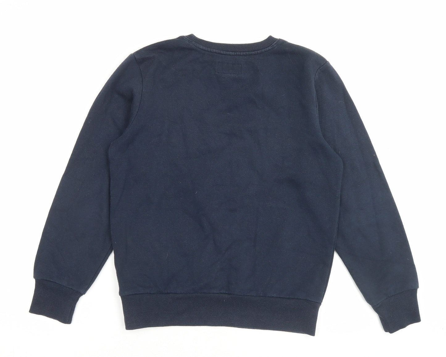 Converse Boys Blue Cotton Pullover Sweatshirt Size 10-11 Years Pullover