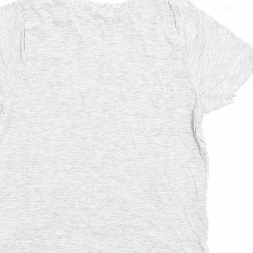 George Boys Grey Cotton Basic T-Shirt Size 3-4 Years Crew Neck Pullover - Well Done Mum I'm Awesome