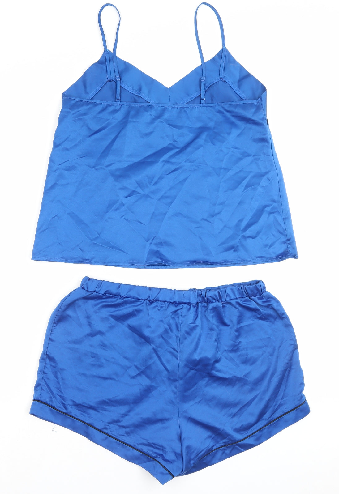 Loungable Womens Blue Polyester Cami Pyjama Set Size L