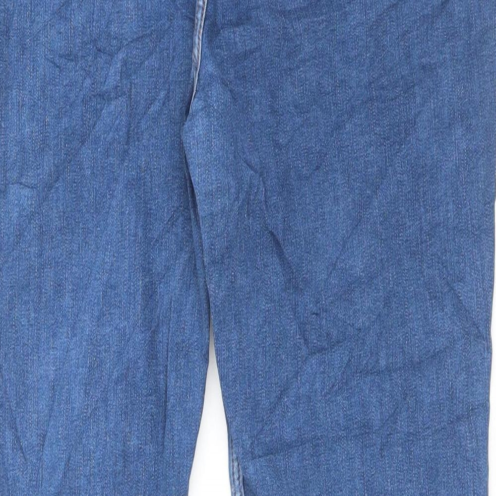 Marks and Spencer Womens Beige Cotton Skinny Jeans Size 16 L25 in Regular Button