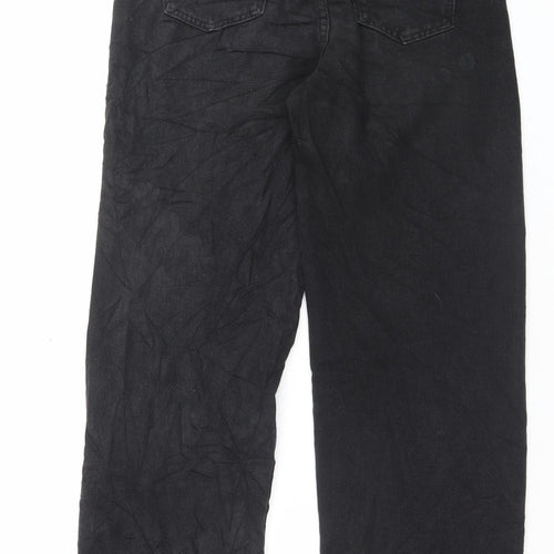 SheIn Womens Black Polyester Mom Jeans Size M L29 in Regular Button