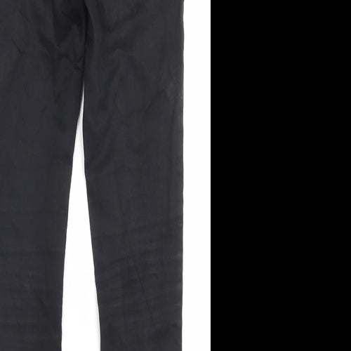 Marks and Spencer Womens Black Cotton Skinny Jeans Size 10 L29 in Regular Button