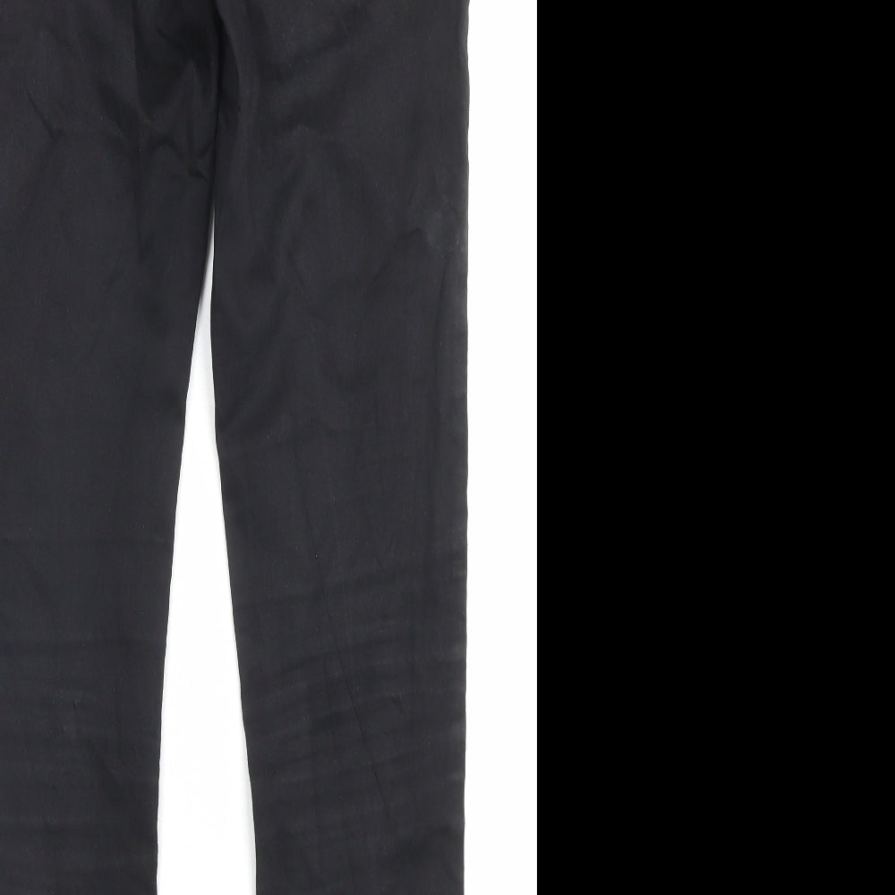 Marks and Spencer Womens Black Cotton Skinny Jeans Size 10 L29 in Regular Button