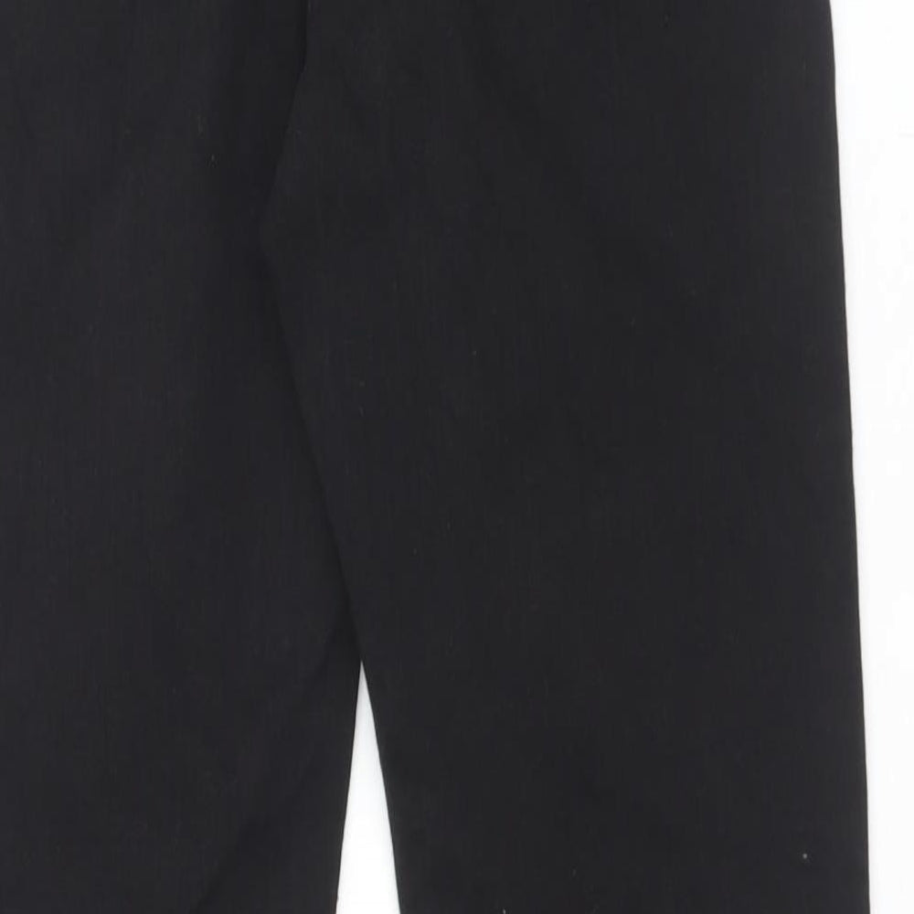 Marks and Spencer Womens Black Cotton Jegging Trousers Size 10 L30 in Regular