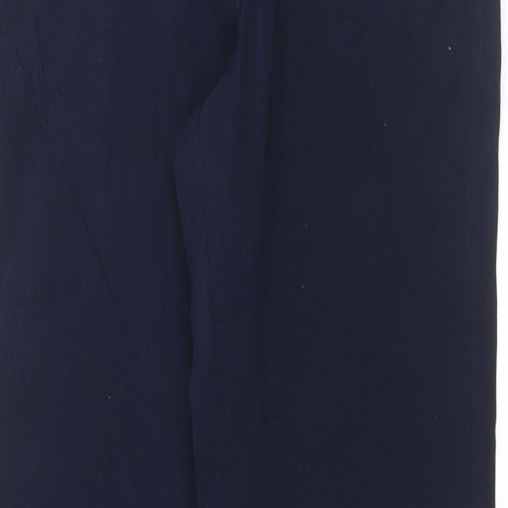 Marks and Spencer Womens Blue Cotton Straight Jeans Size 10 L30 in Regular Button
