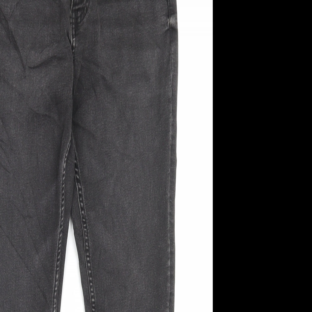 Marks and Spencer Womens Black Cotton Skinny Jeans Size 10 L25 in Regular Button