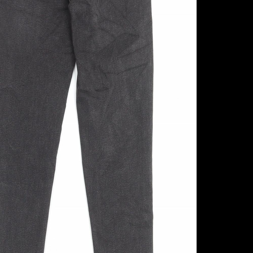 Marks and Spencer Womens Black Cotton Skinny Jeans Size 10 L25 in Regular Button