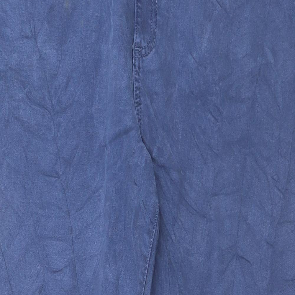 Marks and Spencer Womens Lyocell Straight Jeans Size 14 L26 in Regular Button
