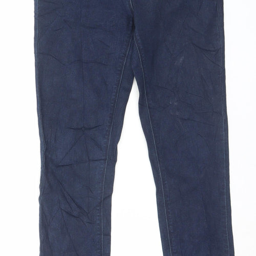 George Womens Blue Cotton Skinny Jeans Size 10 L30 in Regular Button