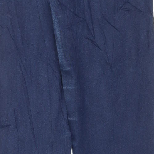Marks and Spencer Womens Blue Cotton Jegging Trousers Size 10 L27 in Regular