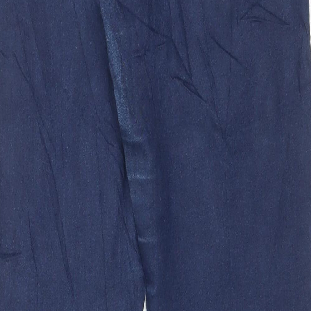 Marks and Spencer Womens Blue Cotton Jegging Trousers Size 10 L27 in Regular