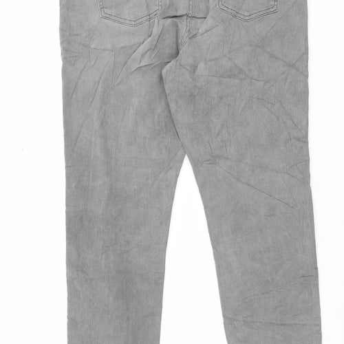 Marks and Spencer Womens Gold Cotton Skinny Jeans Size 14 L28 in Regular Button