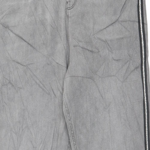 Marks and Spencer Womens Gold Cotton Skinny Jeans Size 14 L28 in Regular Button