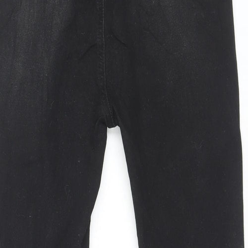 SheIn Womens Black Cotton Skinny Jeans Size M L26 in Regular Button
