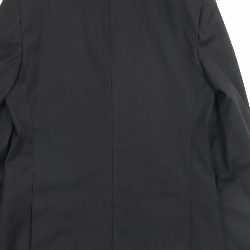 Marks and Spencer Mens Black Polyacrylate Fibre Jacket Suit Jacket Size 38