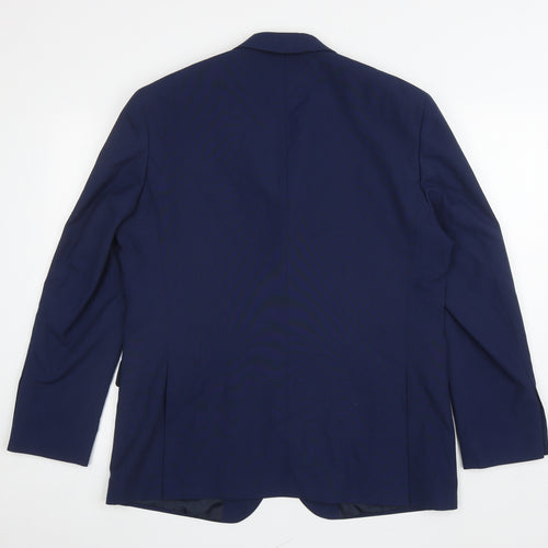 Debenhams Mens Blue Polyester Jacket Suit Jacket Size S
