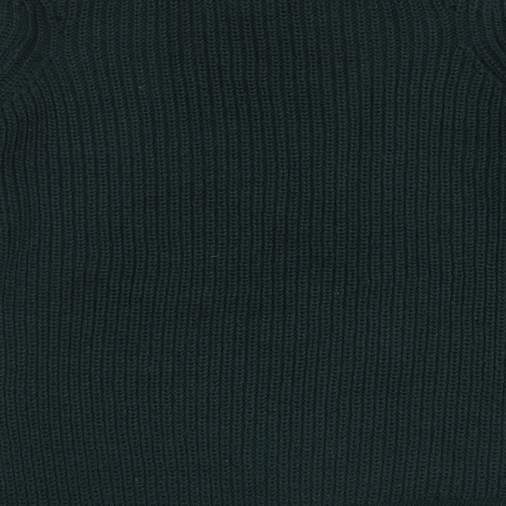 Dorothy Perkins Womens Green Round Neck Acrylic Pullover Jumper Size 12