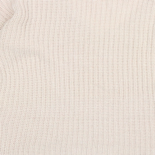 F&F Womens Pink V-Neck Acrylic Pullover Jumper Size 12