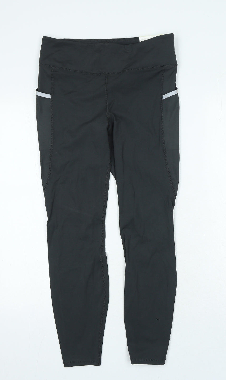 H&M Womens Black Polyester Compression Leggings Size M L26 in Regular