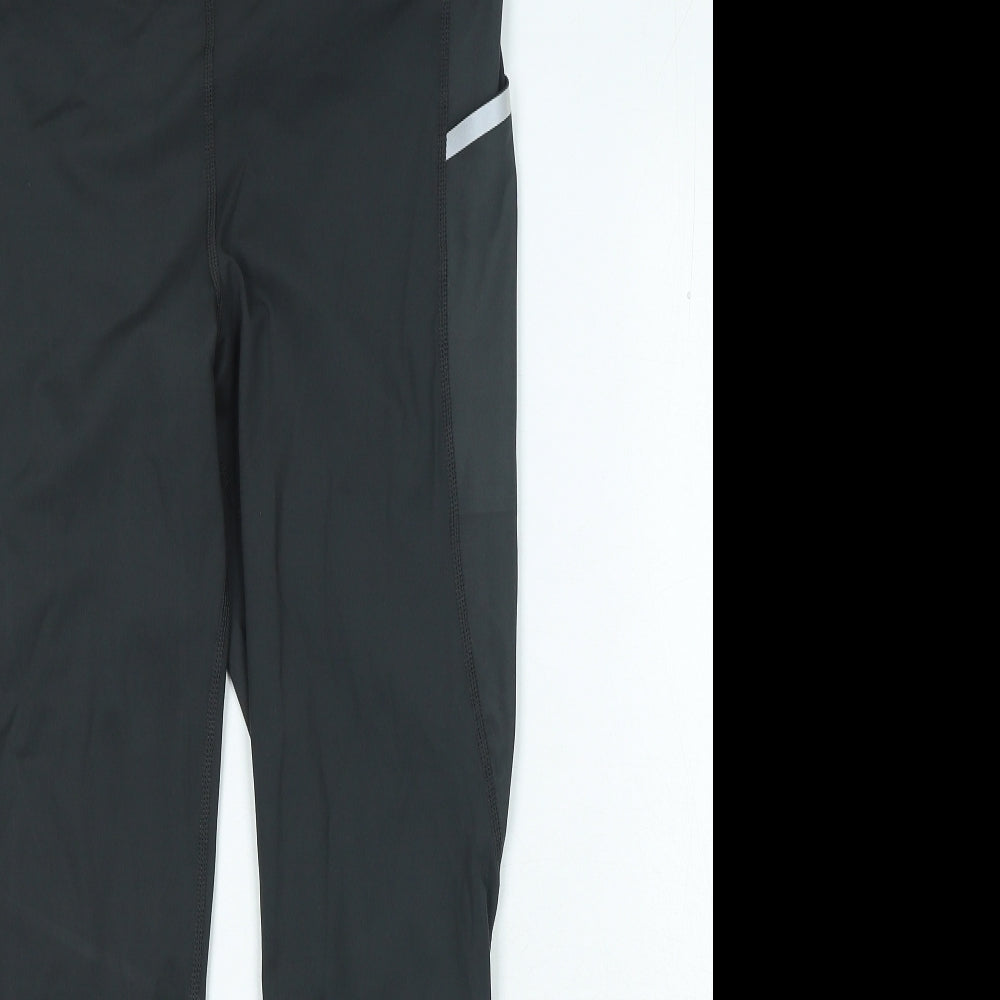 H&M Womens Black Polyester Compression Leggings Size M L26 in Regular