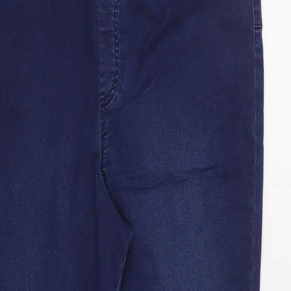 F&F Womens Blue Cotton Jegging Jeans Size 20 L28 in Regular