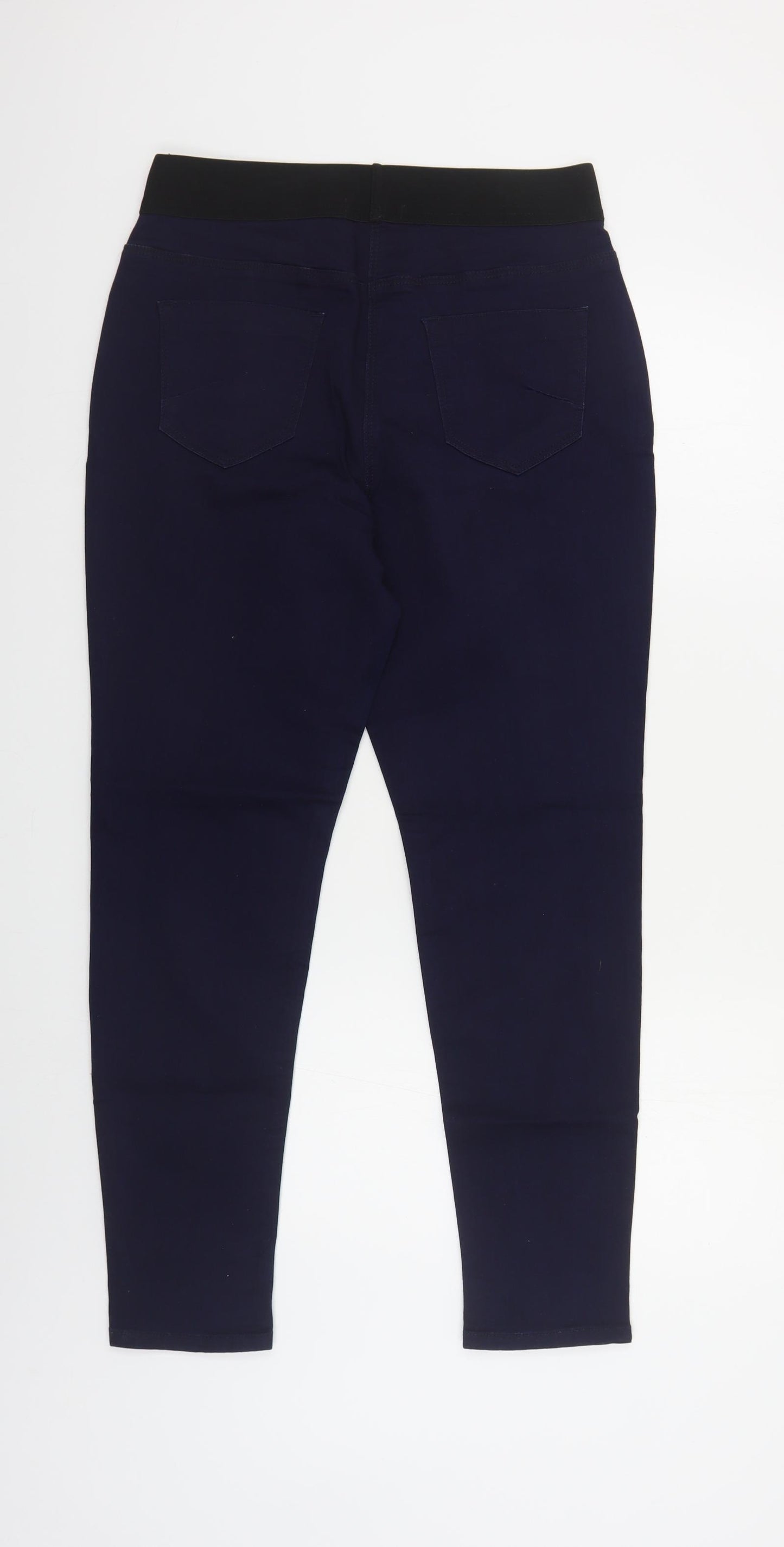 Bonmarché Womens Blue Cotton Jegging Jeans Size 14 L28 in Regular